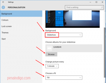 Cara Mengganti Wallpaper/Background Windows 10 - Pena Indigo
